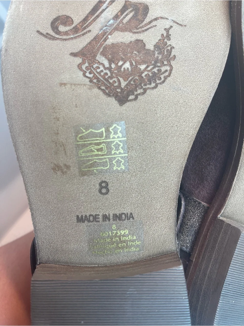 Free People Belle Harness Boots Brown Suede Leather Ankle Booties Buckle Size 8